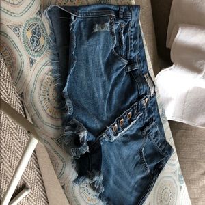 Free People jeans shorts